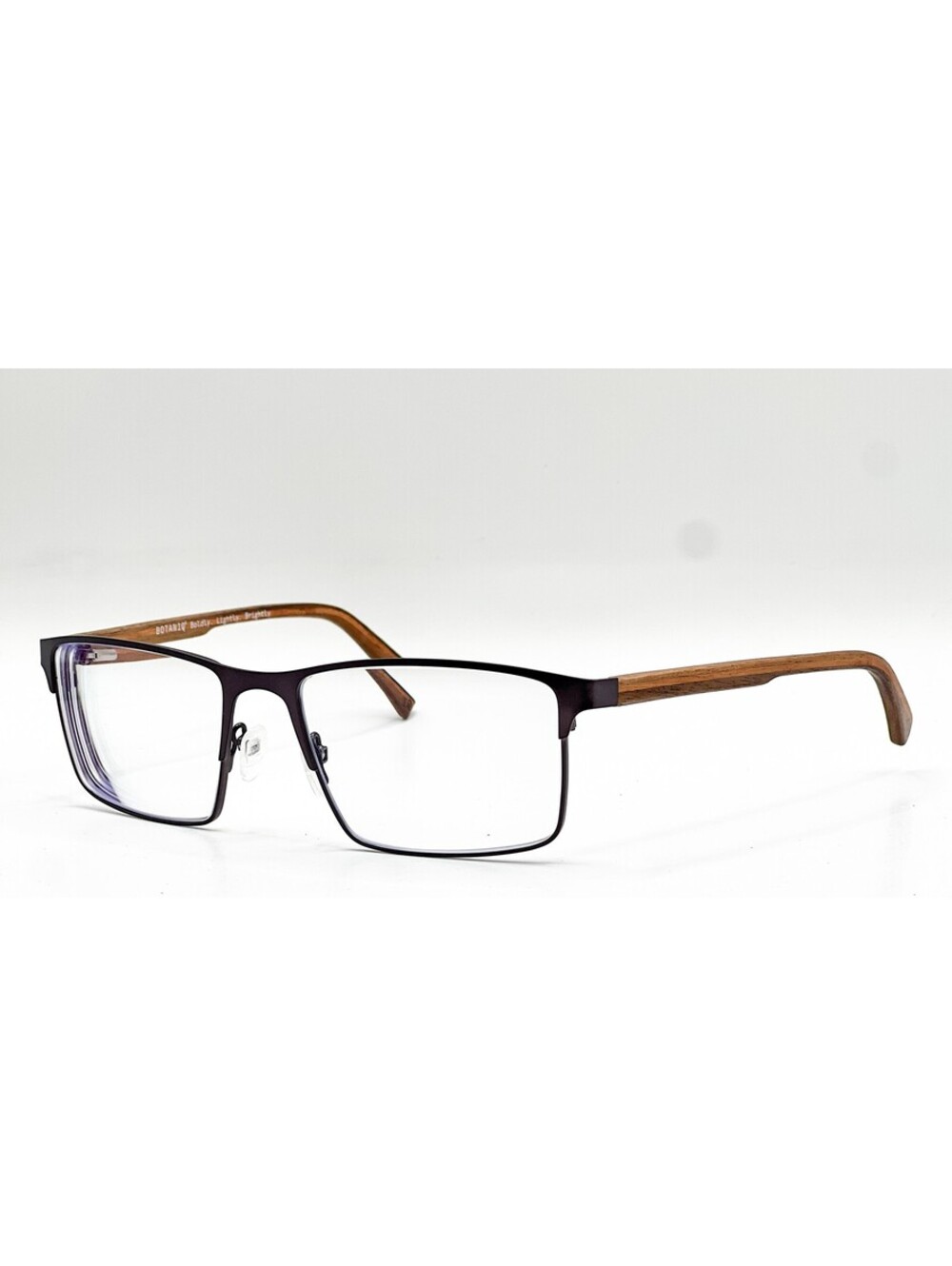Botaniq Bio 1018 C.005 Matte Gunmetal Wood Authentic Eyeglasses 56-18-145